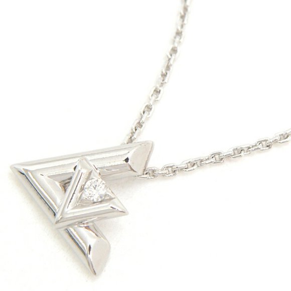 LOUIS VUITTON White Gold Necklace - Picture 1 of 8